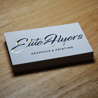 Raised Foil Business Cards with Velvet Lamination