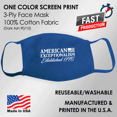 screen printed face masks, custom printed on cotton fabric face masks