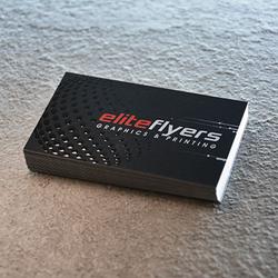 Foil Stamped Business Cards Printed On 14pt Dull Matte Card Stock by Elite  Flyers
