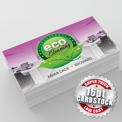 Business Card Printing On 16pt Coated Card Stock