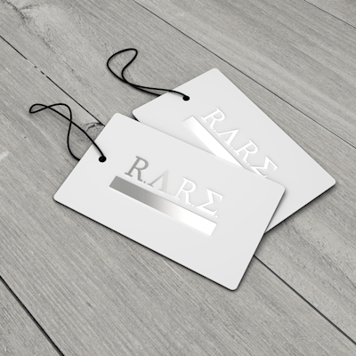 Hang Tags Printed on 16pt Card Stock with 1.5mil Silk Matte
