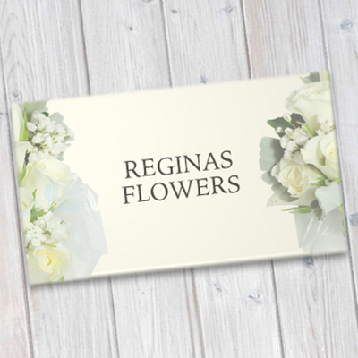 14pt Natural White Business Cards Printed in Full Color on 14pt Natural White Colored Card Stock