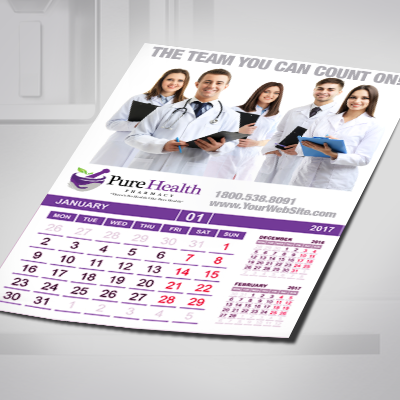 Calendar Magnets Calendar Magnets Printed on Glossy 17mil Magnet Material in Full Color