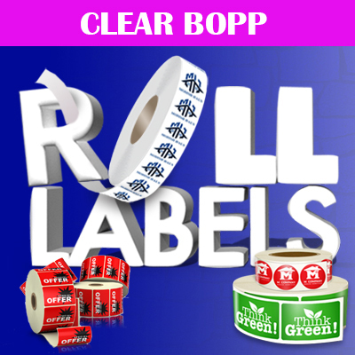 Clear BOPP Roll Labels Clear BOPP Roll Labels
