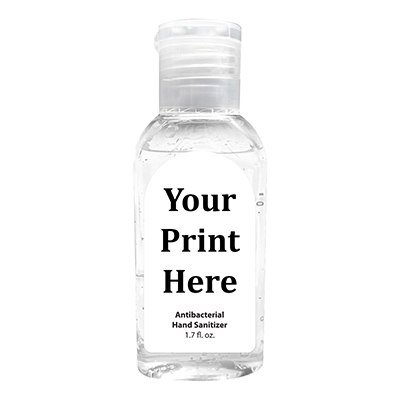 Hand sanitizer bottles (1.7 oz) printed with your company logo or