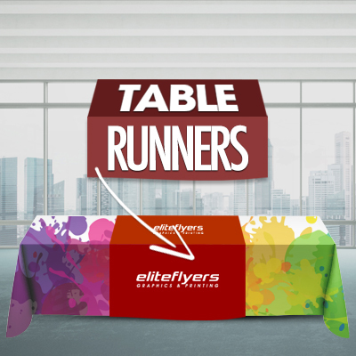 Table Runner Table Runner, Dye Sublimation Printed, Full Color Table Runner Table Advertising